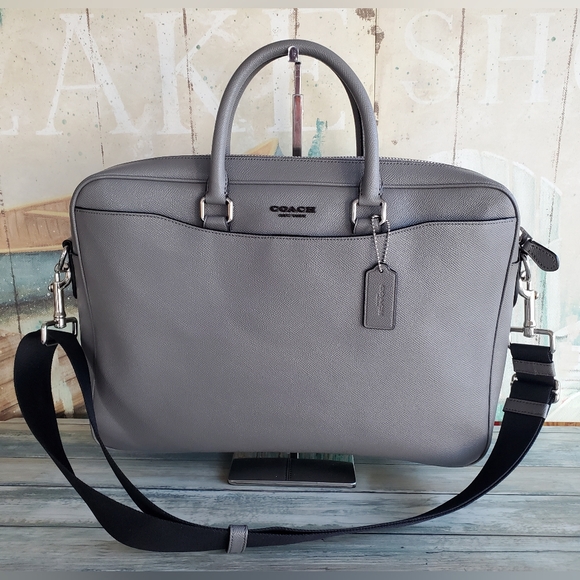 Coach Handbags - COACH BECKETT SLIM BRIEF LAPTOP CROSSGRAIN BAG